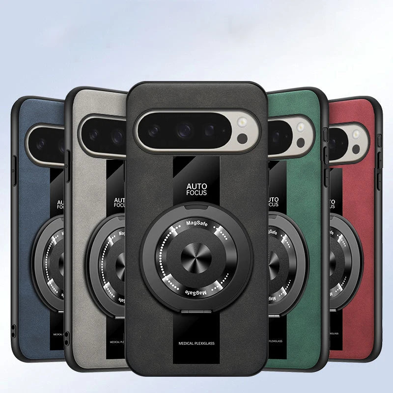 For Google Pixel  Mobile Phone Case PU Leather Rotating Holder