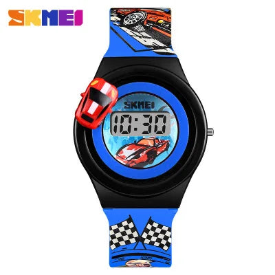 SKMEI Cartoon Car Kids' Digital Watch