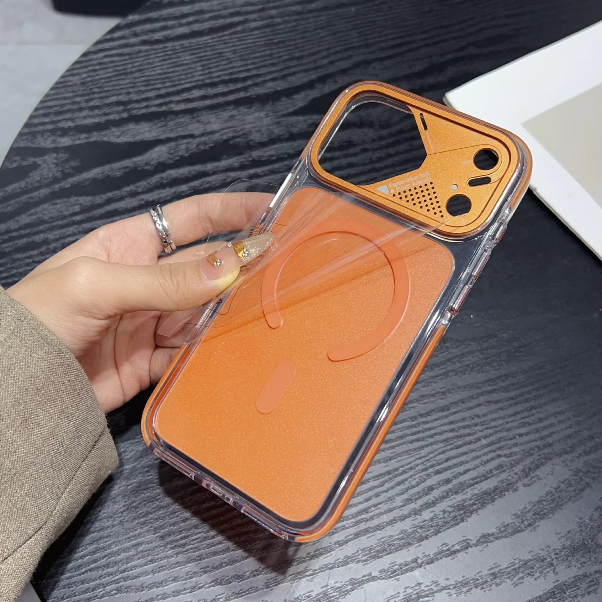 IceCrystal MagShield Case – Luxury Transparent Magnetic Anti-Drop Cover for iPhone