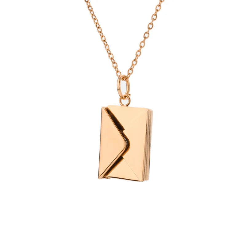 Love You Envelope Necklace - Fine Jewelry