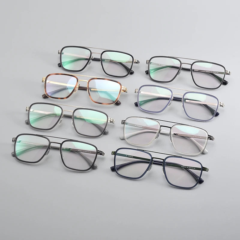 MOD010 New Arrival Retro Titanium Eyeglasses Clearance High Quality Assorted Titanium Glasses Frame