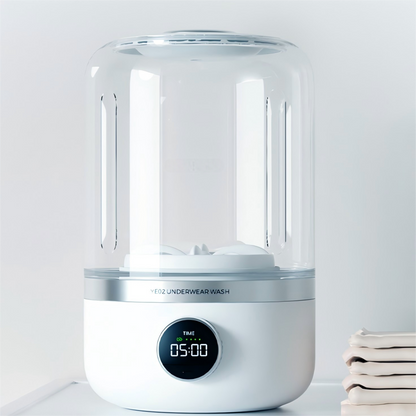 Portable Mini Washing Machine – 1L Capacity, USB Rechargeable, 4000mAh Battery, Wireless, Automatic, Compact Design for Baby Clothes