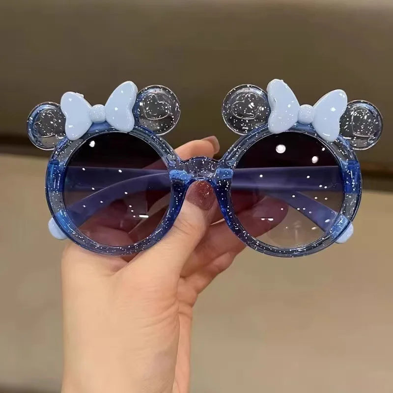 Trendy UV Resistant Kids Sunglasses with White Frame