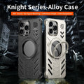 Aluminum Metal Hollow Magnetic Phone Case for iPhone