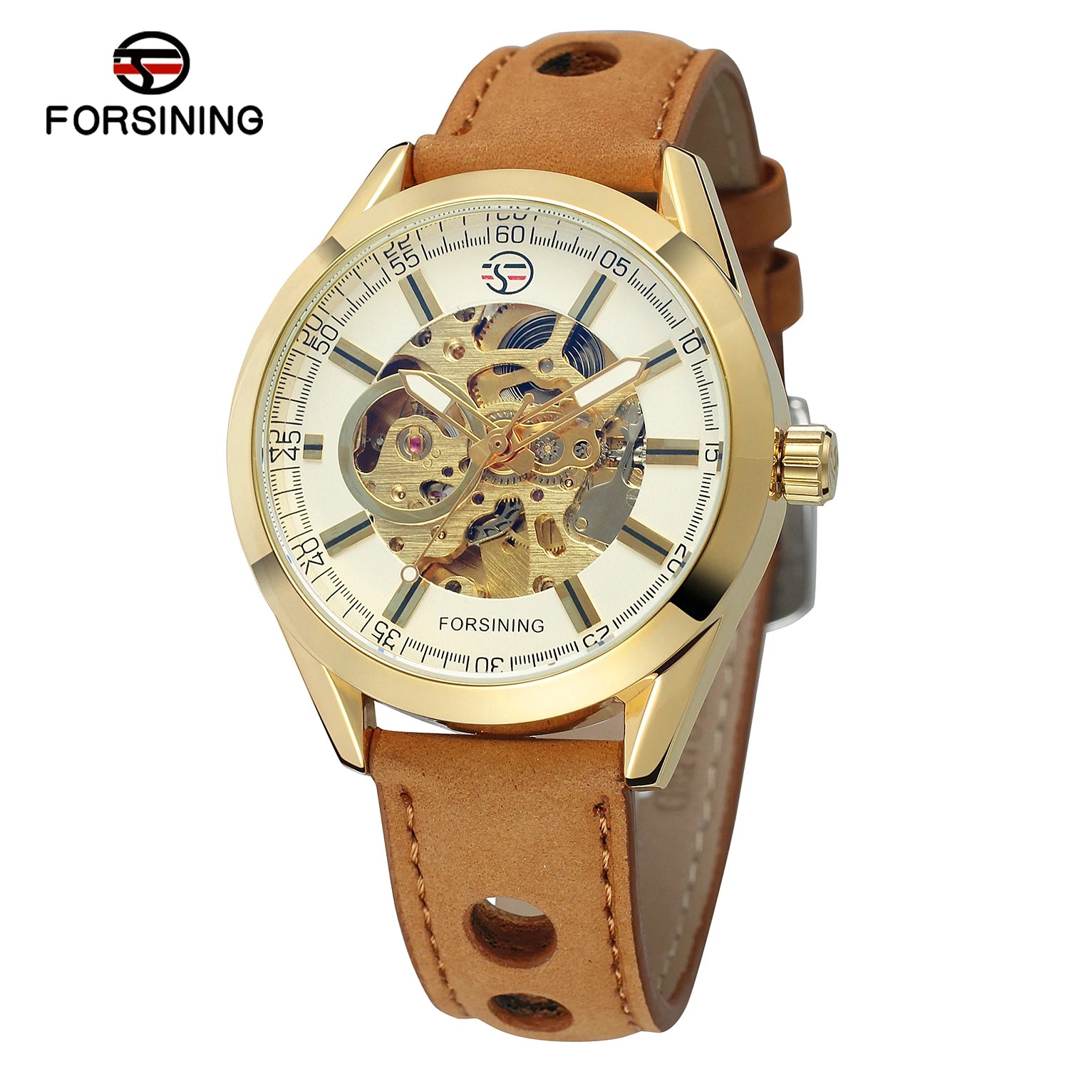 Forsining Skeleton Automatic Luxury Watch for Men