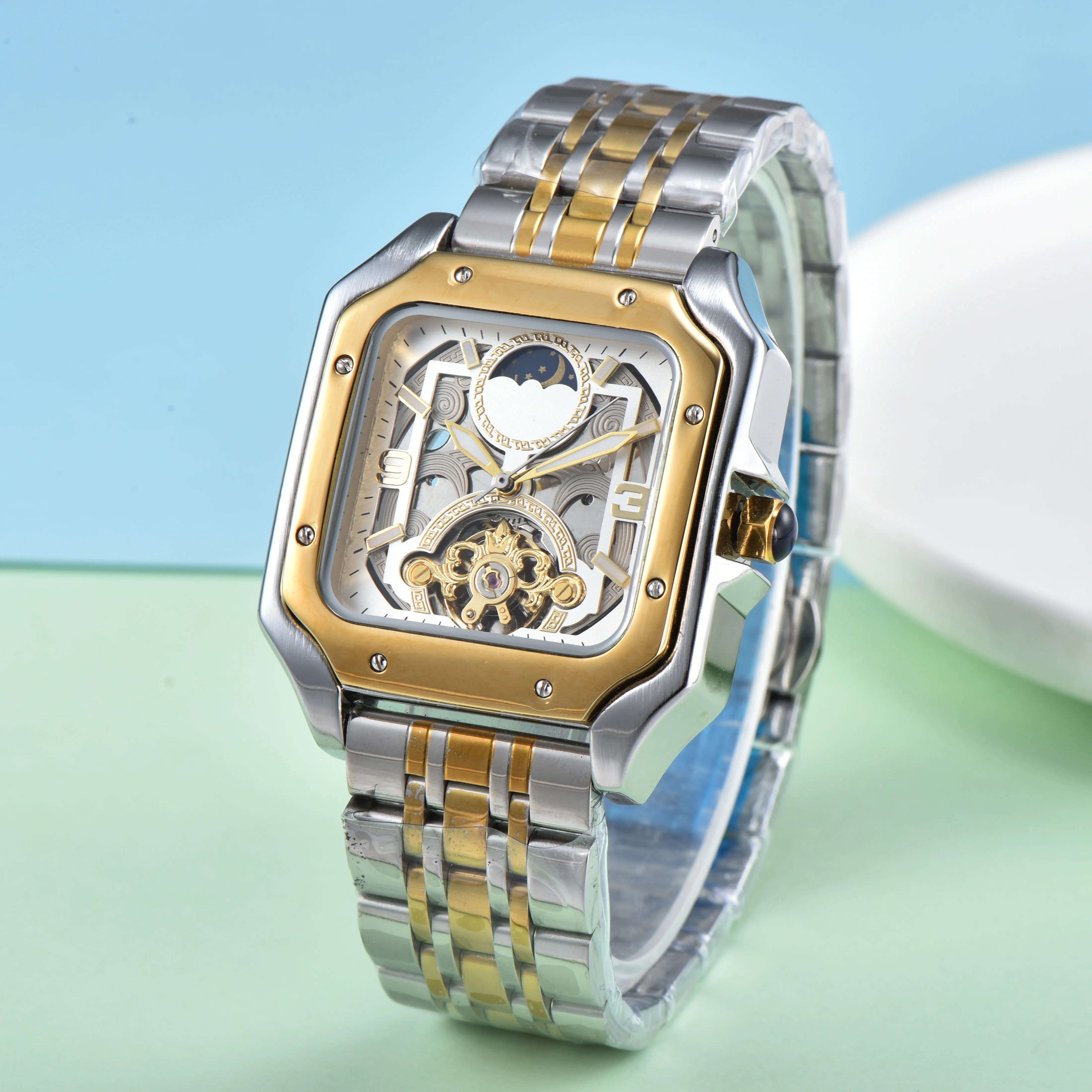Men's Luxury Mechanical Square Watch