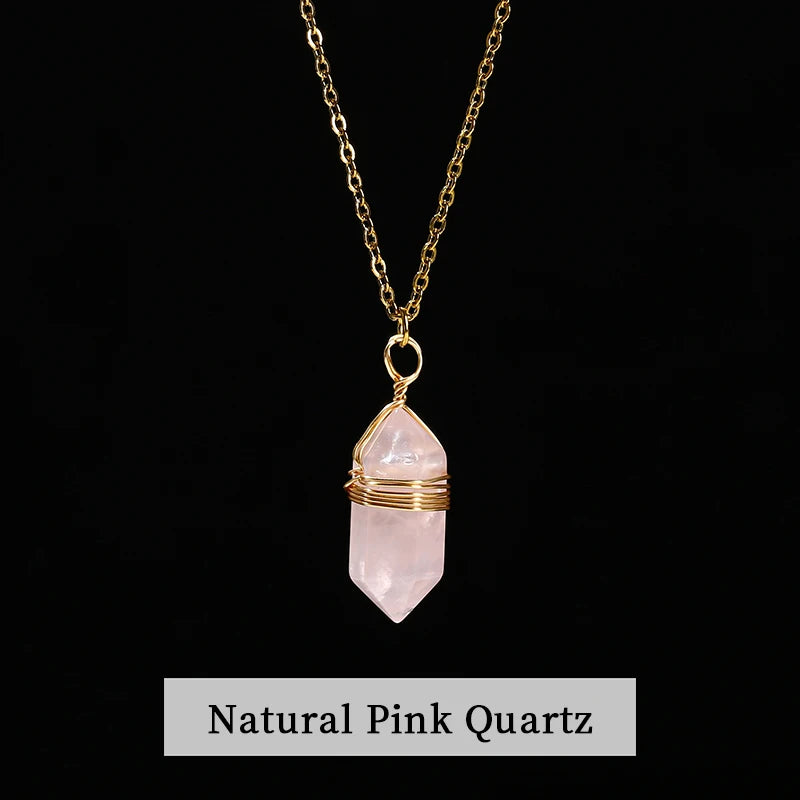 JD GEMS Hexagonal Crystal Necklace
