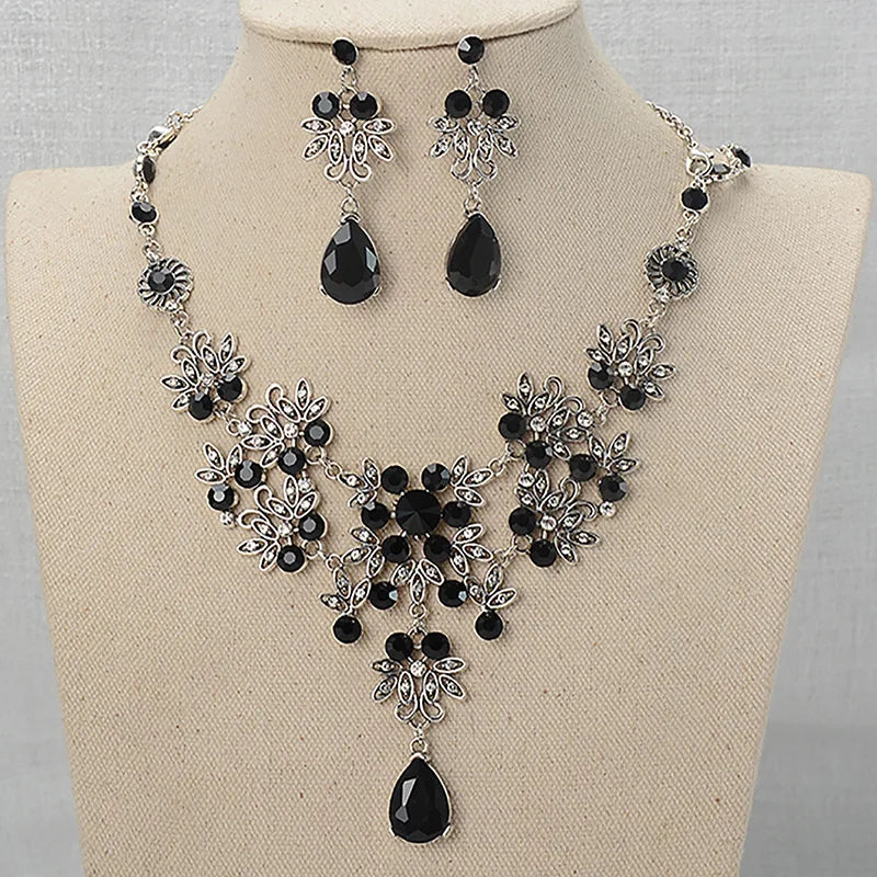 Elegant Rhinestone Bridal Jewelry Set