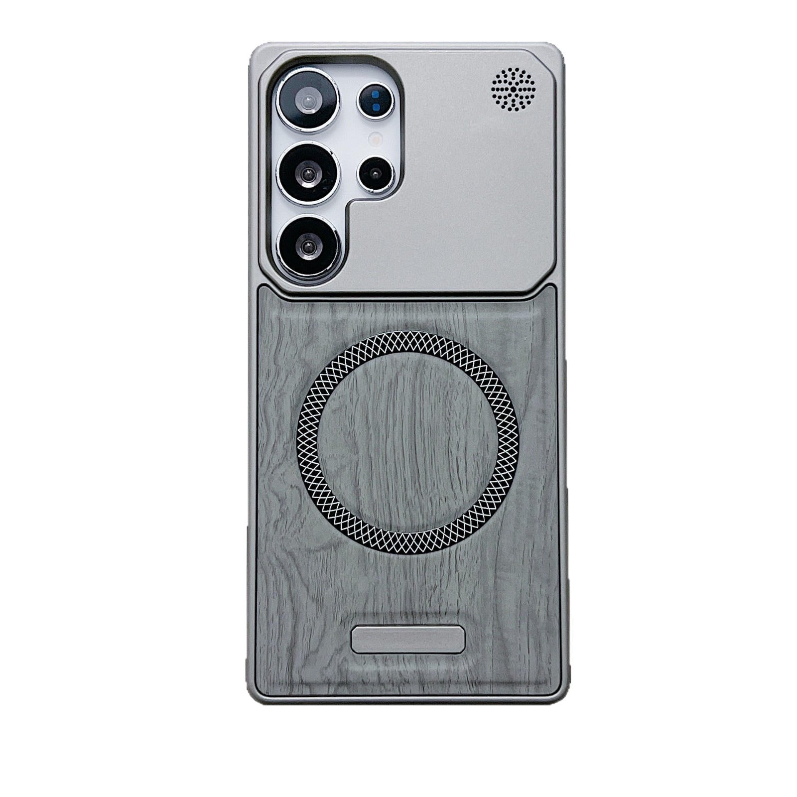 Hot Selling Wood Pattern Magnetic Shockproof Hard Case for Samsung Galaxy
