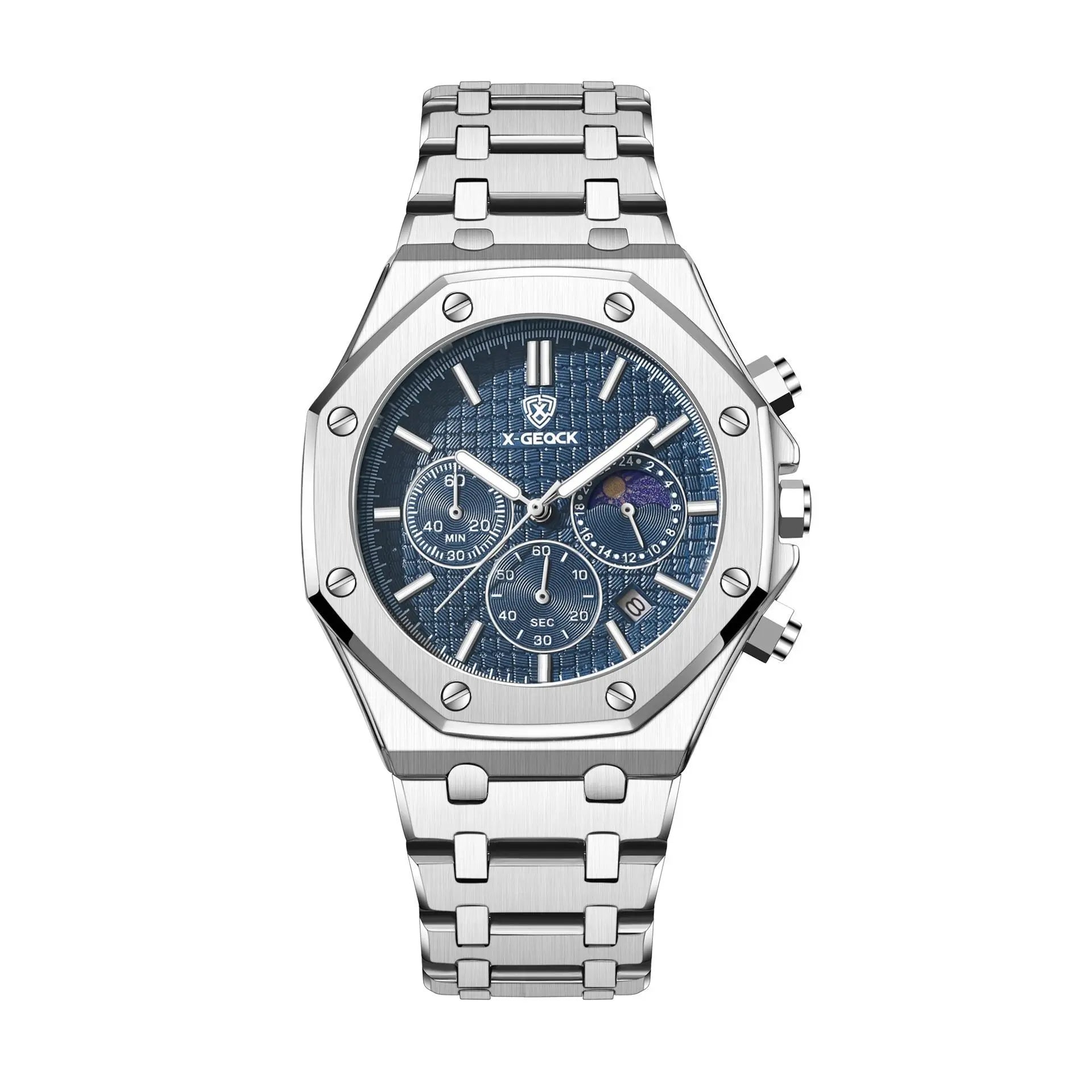 Luxury Moon Phase Mechanical Men's Watch