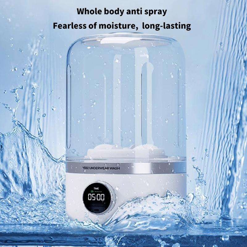 Portable Mini Washing Machine – 1L Capacity, USB Rechargeable, 4000mAh Battery, Wireless, Automatic, Compact Design for Baby Clothes