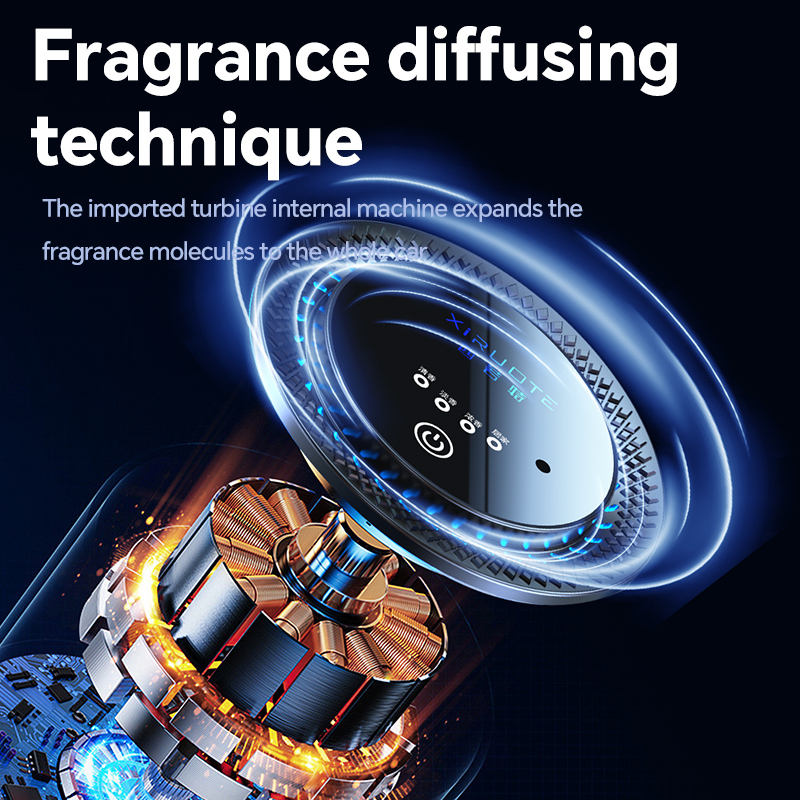 Car Aroma Spray Diffuser – Cloud Landscape Design, Lasting Fragrance, Ambient Light