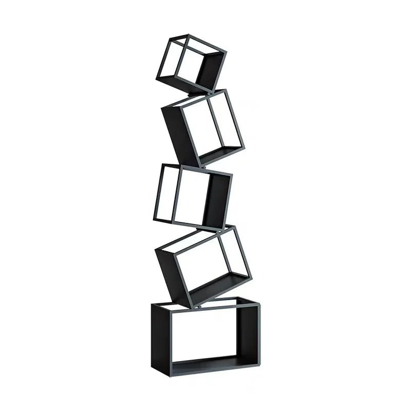 Nordic Creative Multi-Layer Bookshelf Metal Display Rack for Home