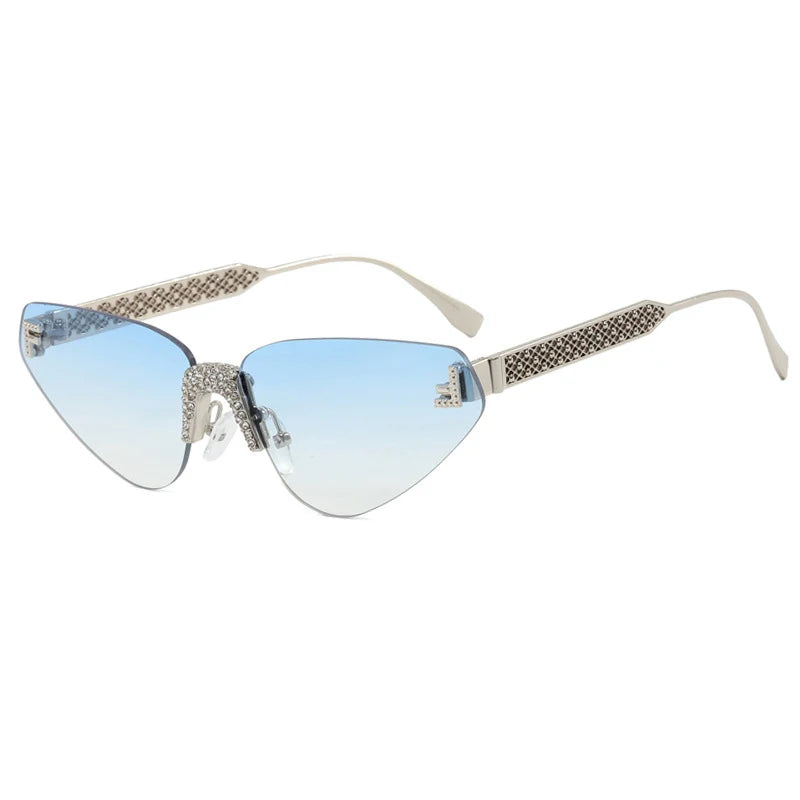 Luxury Cat Eye Sunglasses for Women - UV400 Protection