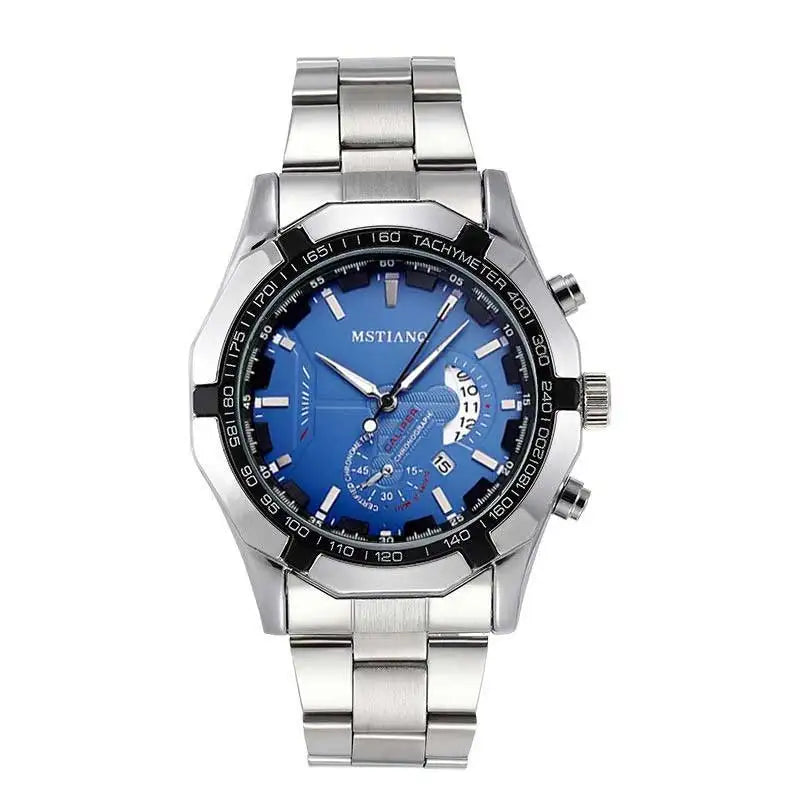 Elegant Men's Stainless Steel Quartz Watch