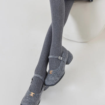 High Waist Velvet Pantyhose Leggings for Women – Striped Slim Jacquard Fashion Tights