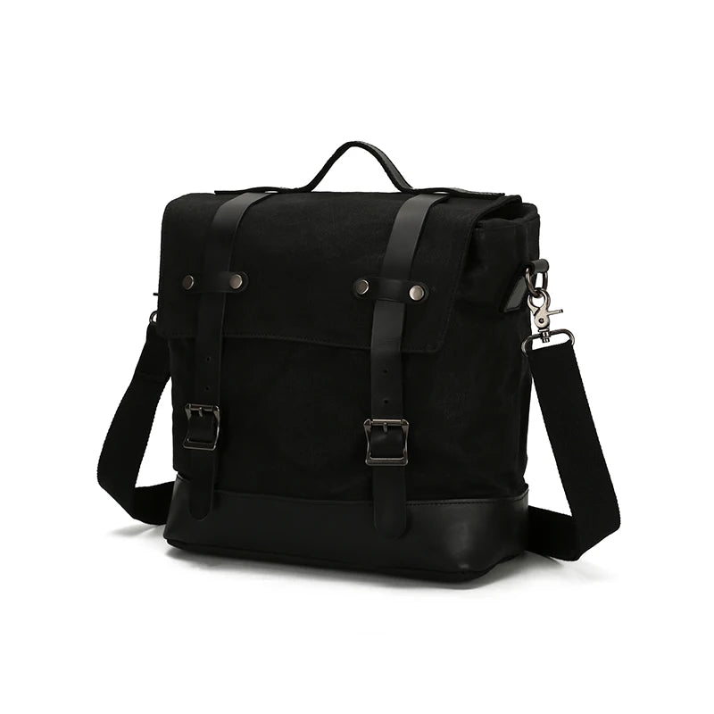 Vintage Canvas Leather Motorcycle Tool Bag