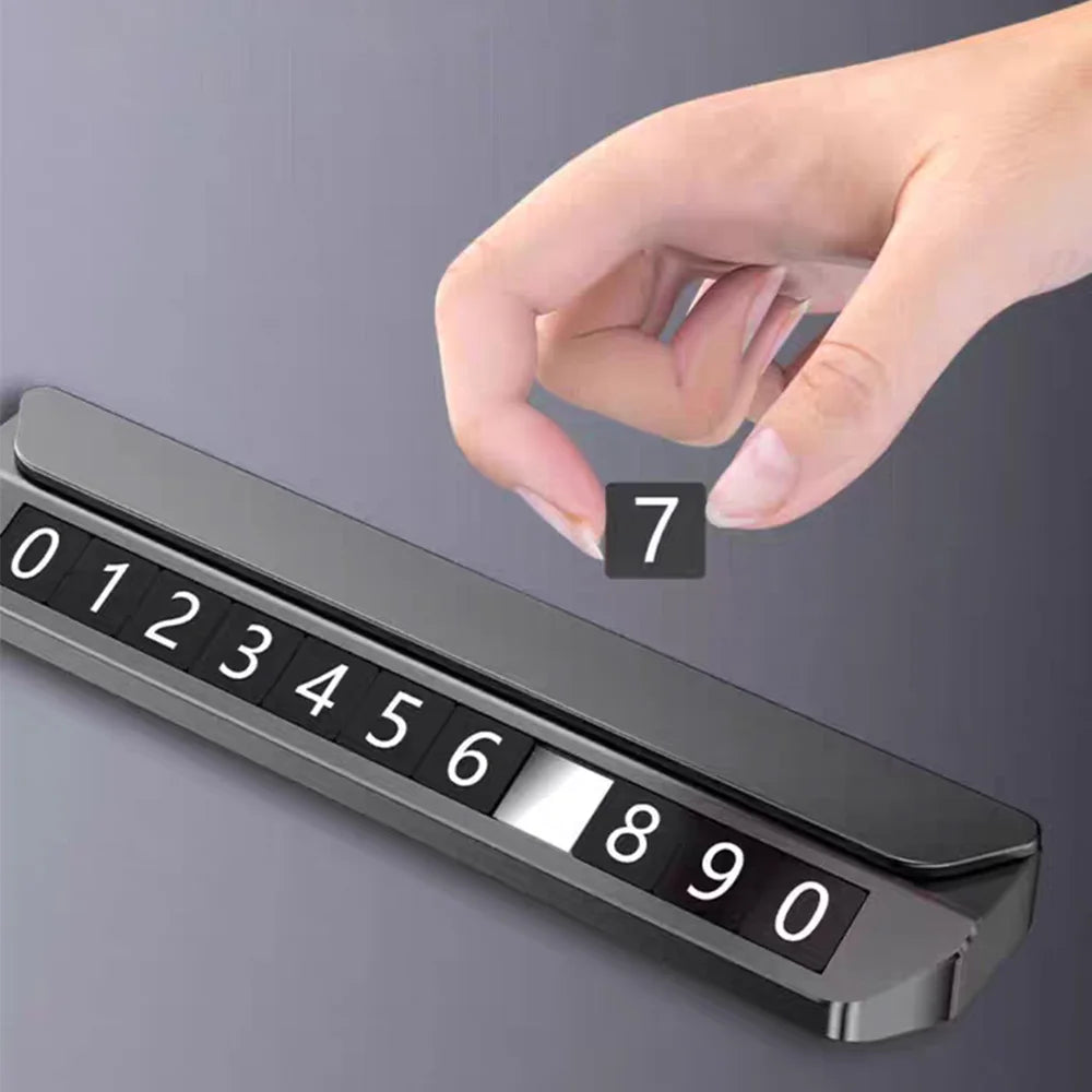 Universal Car Parking Phone Number Plate