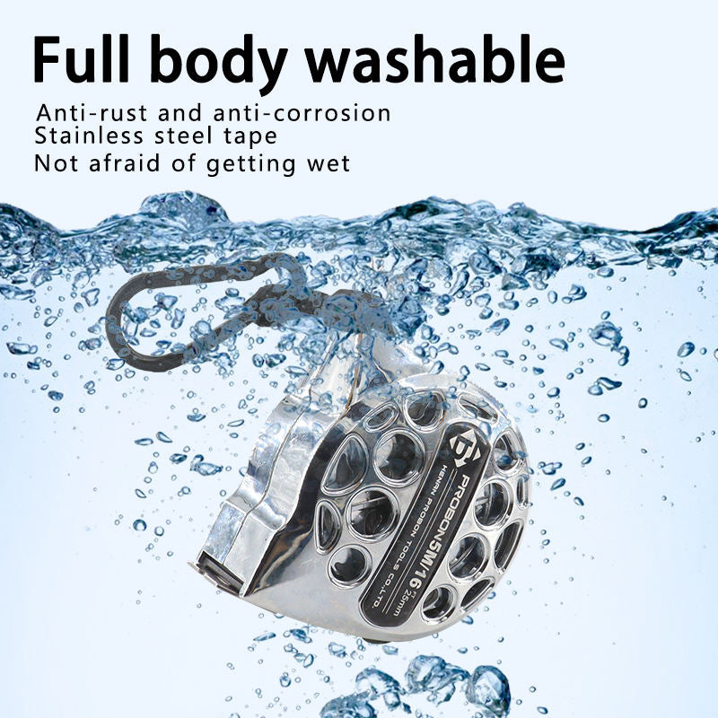 5M Hollow-Carved Stainless Steel Measuring Tape – Waterproof Tape Measure with Custom Logo