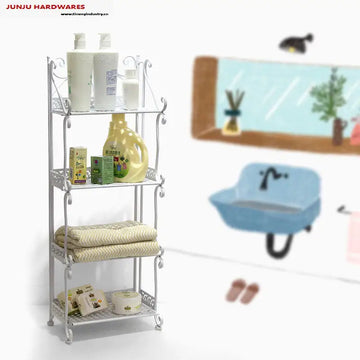 Hot Sale Storage Rack System of Iron Rack Stand with 4-layer