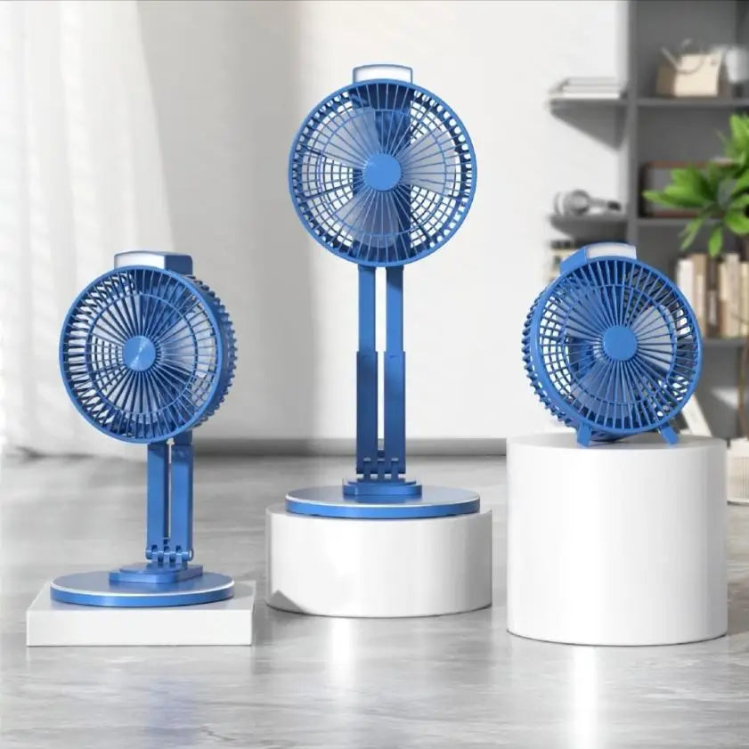Portable 1500mAh Fan Lamp with USB Charging