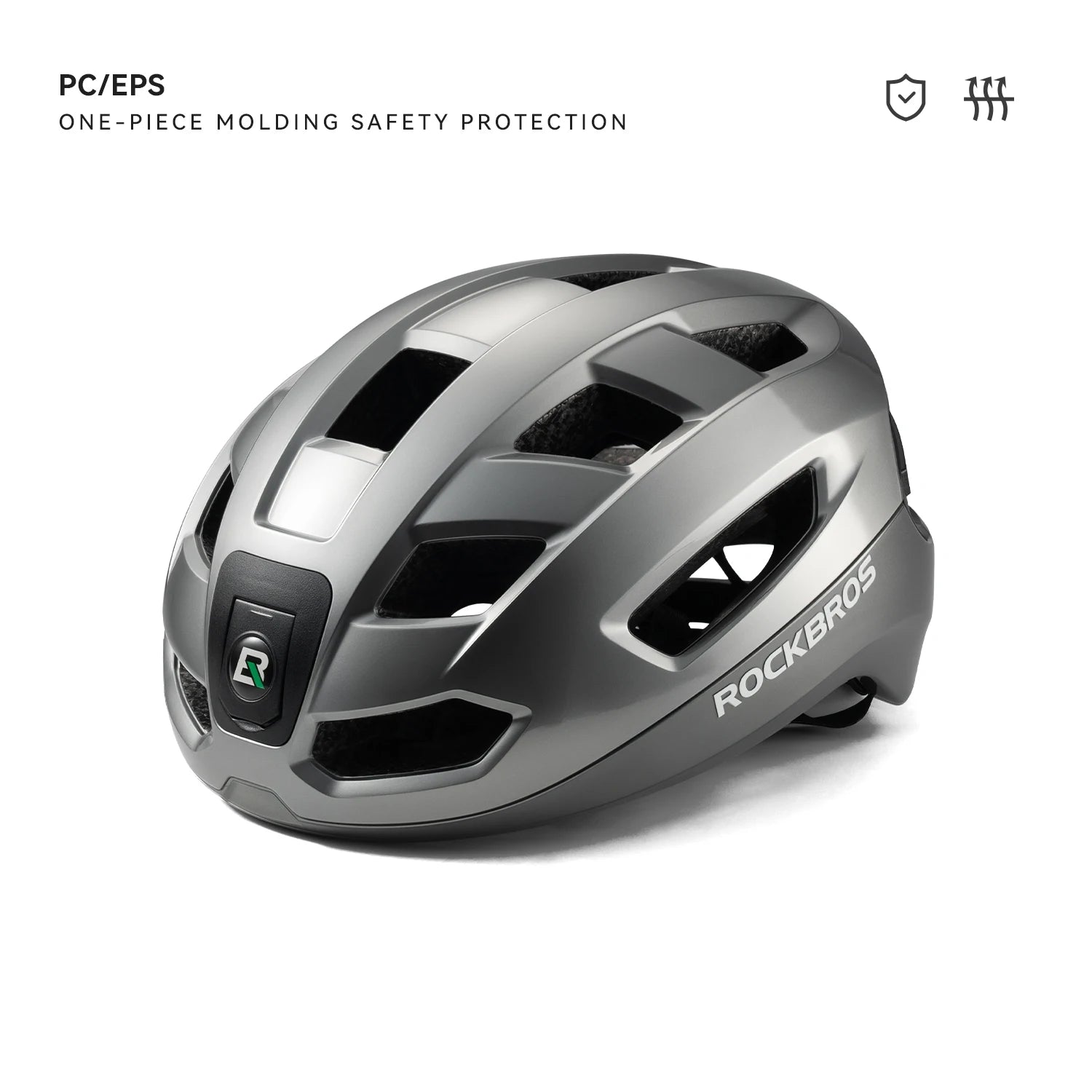 ROCKBROS Helmet with Lights & Remote Control