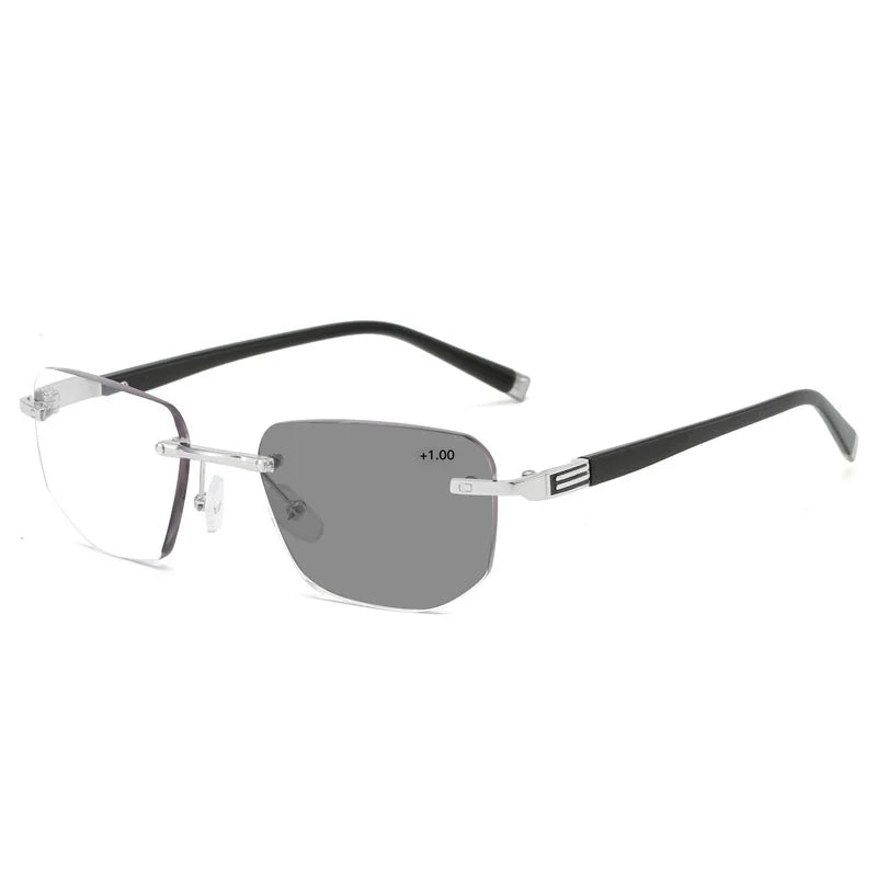 Gold Frame Photochromic Multifocal Sun Readers
