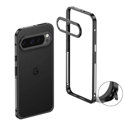 Premium Metal Frame Shockproof Bumper Cover for Google Pixel 10 9 8 7 Pro XL 9a with Lens Protector