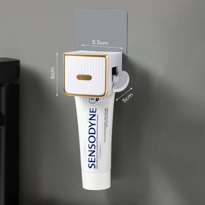 Wall-Mounted Toothpaste Dispenser & Squeezer