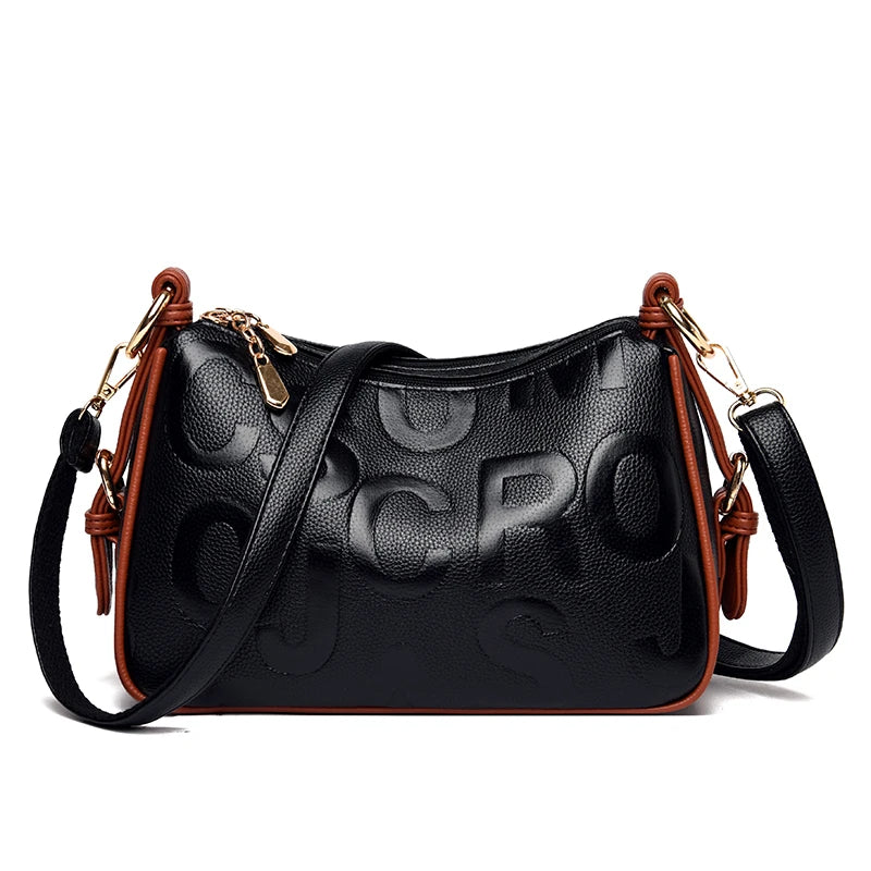 Luxury Ladies Designer Handbags Popular Crossbody with Embossed