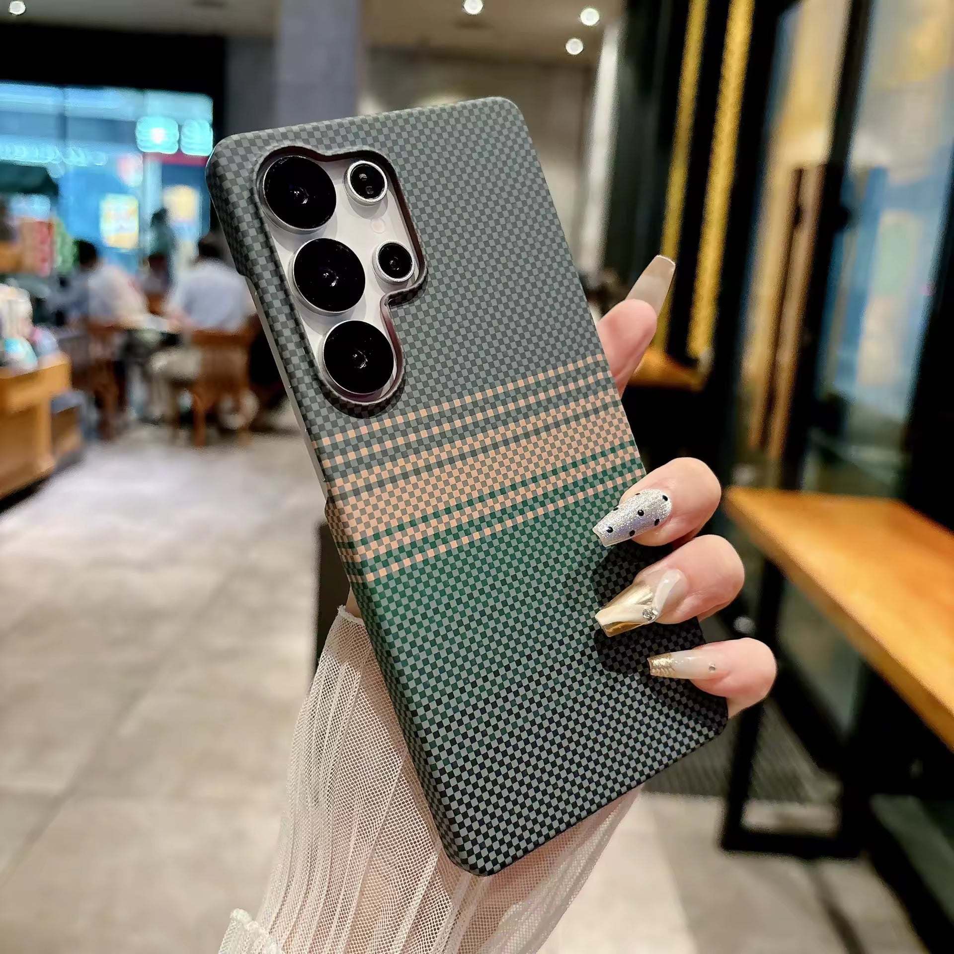 Carbon Fiber PC Bumper Cover for Samsung Galaxy S26