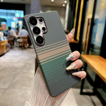 Carbon Fiber PC Bumper Cover for Samsung Galaxy S26