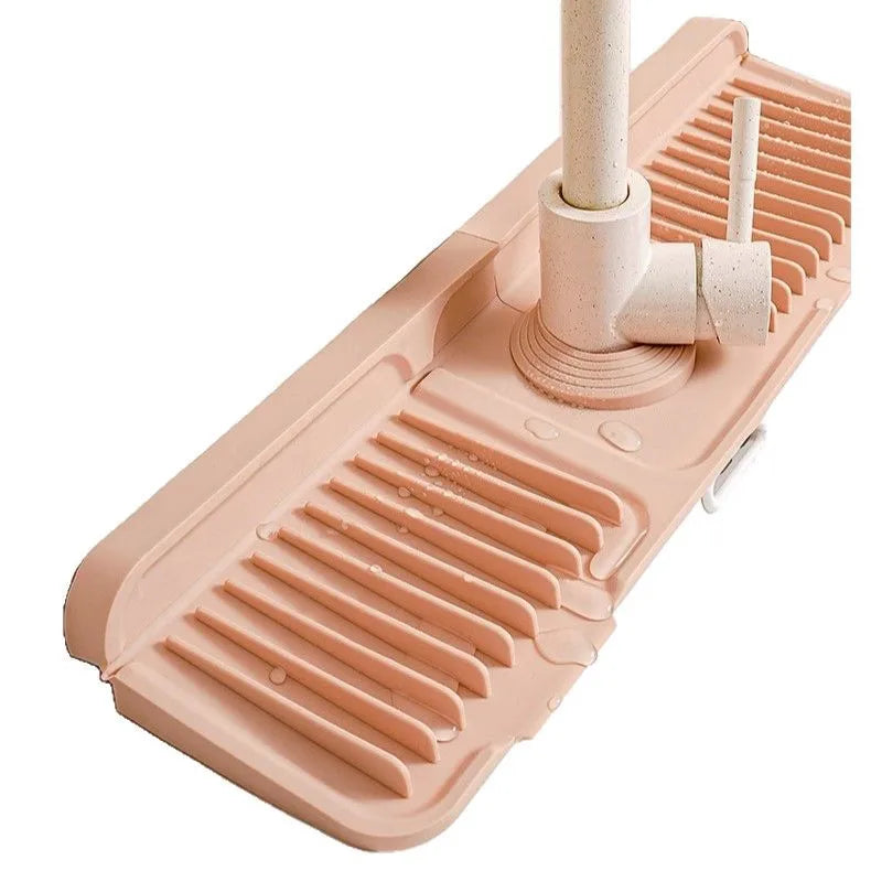 Kitchen Silicone Pad Splash - Proof Wave-patterned Pad Faucet