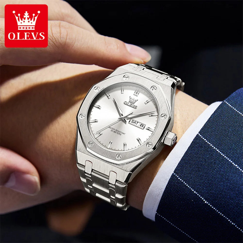OLEVS Luxury Waterproof Quartz Watch