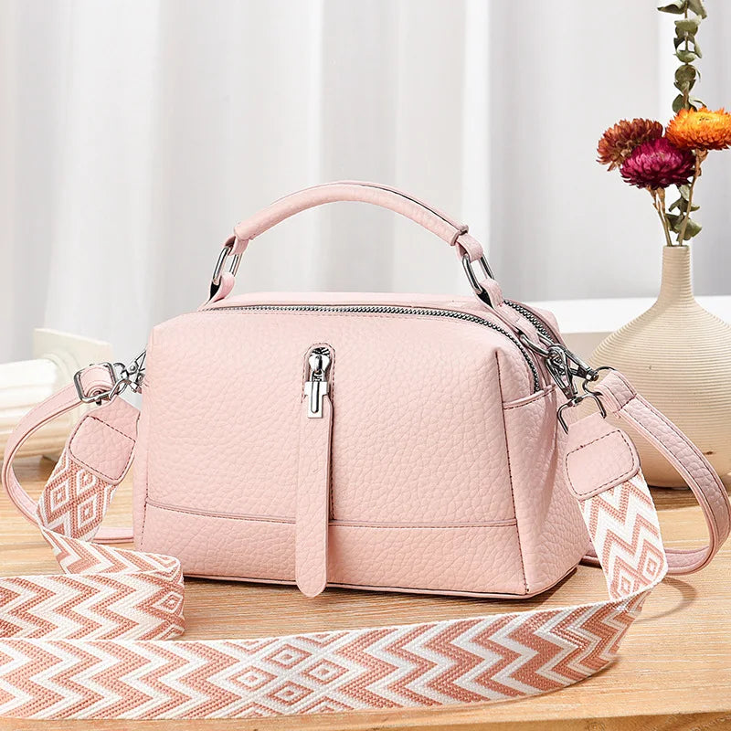New Style Korean Fashion Handbag Large Capacity Solid Color