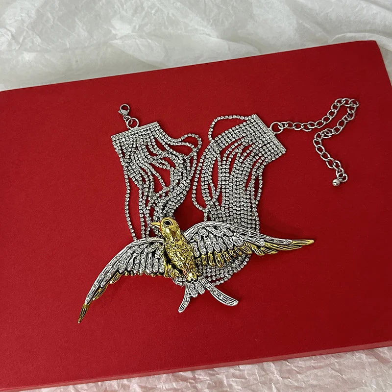 Elegant Multi-Layer Bird Necklace for Special Occasions