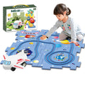 Electric Puzzle Rail Track Toy for Kids - Creative Slot Car Racing Set