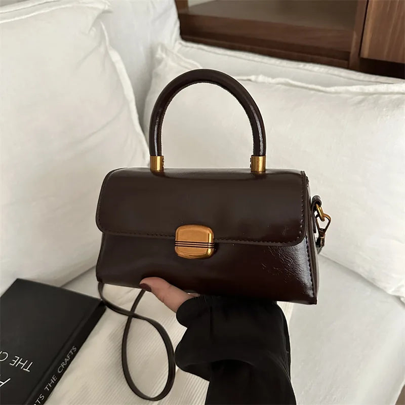 High-End Crossbody Bag Women's New Popular PU Small Square