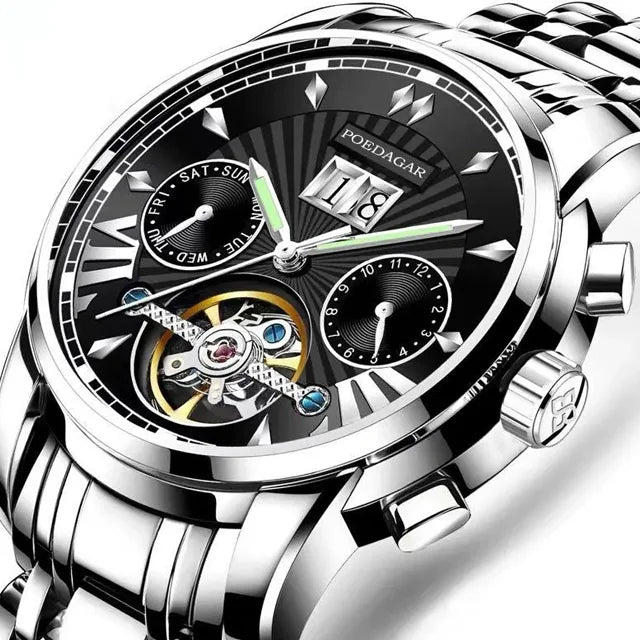 Poedagar Luxury Waterproof Mechanical Watch