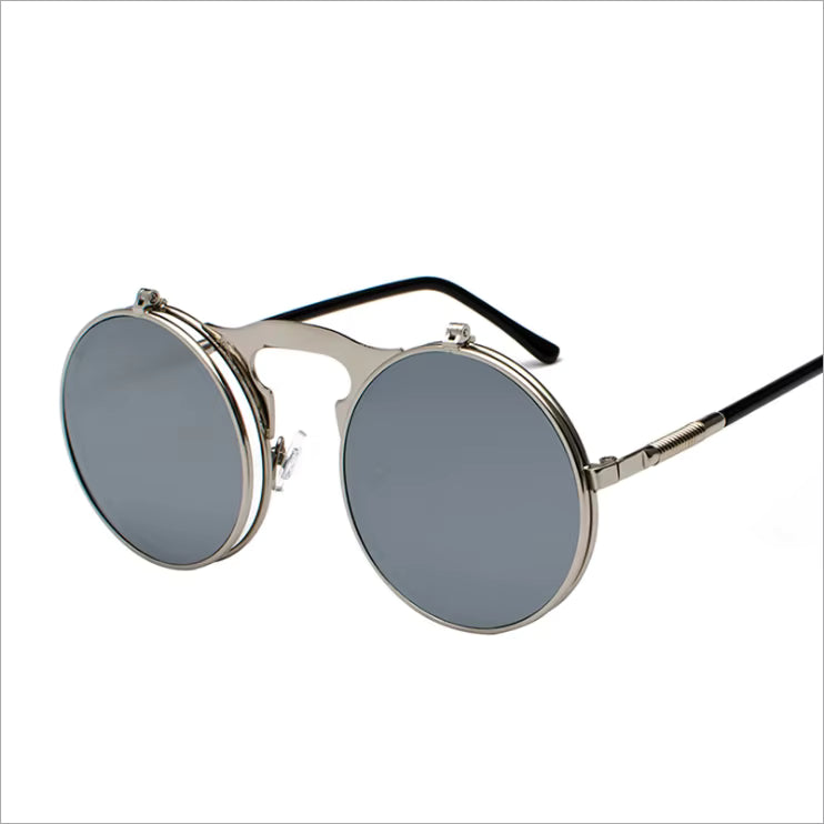 Steampunk Metal Circle Sunglasses for Men & Women