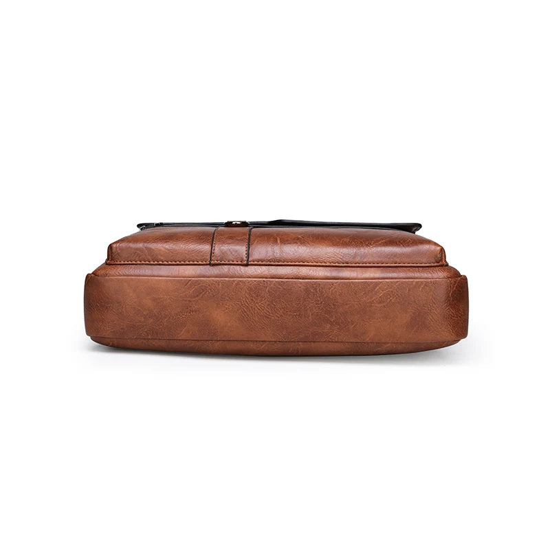 Business Man Handbag Fashion PU Leather Laptop Shoulder Bag