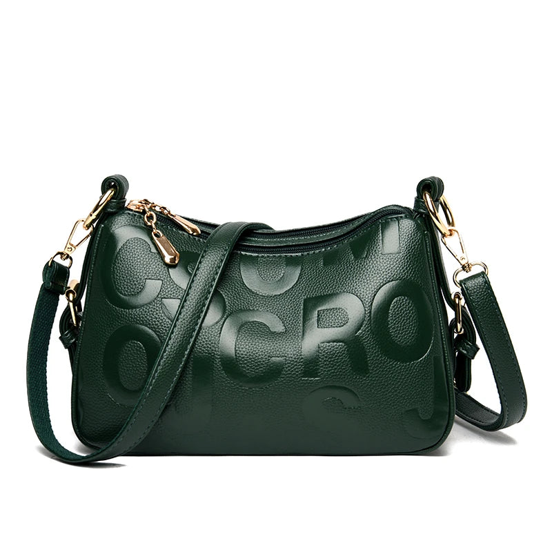 Luxury Ladies Designer Handbags Popular Crossbody with Embossed
