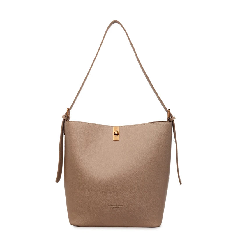 Simple Bucket Bag for Women Fashionable and Versatile Commuting