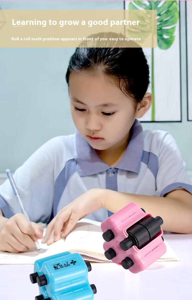 MathRoll 4-in-1 Teaching Stamp Roller – Kids Arithmetic Learning Tool