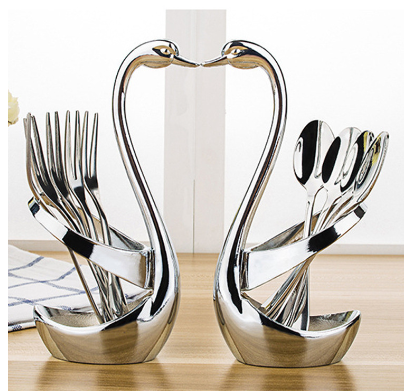 Swan Base Stainless Steel Spoon Set