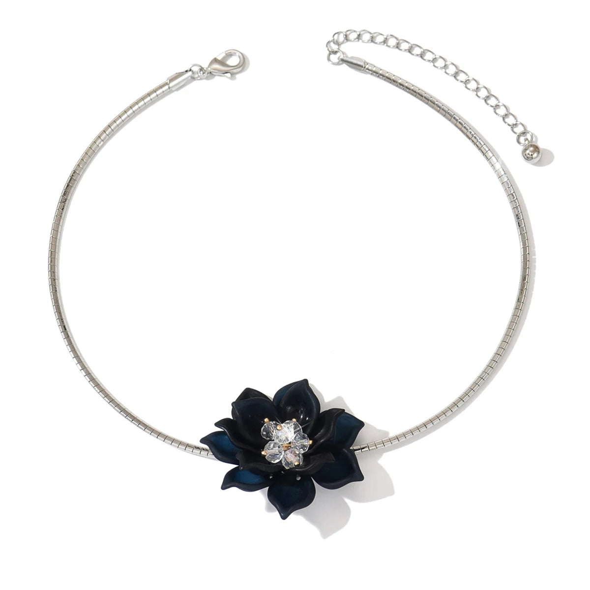 Elegant Alloy Flower Necklace for Special Occasions