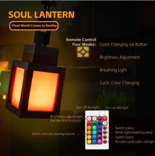 PixelGlow RGB Mosaic Night Lamp – Remote Control Color Changing Ambient Light
