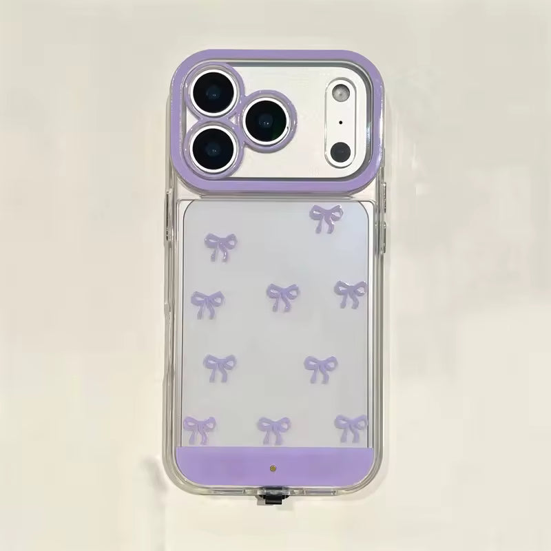 GlowBow Sound Reactive Case – Flashing Bowknot Shockproof Cover for iPhone
