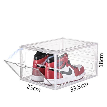 Transparent Plastic Acrylic Shoe Box Square Foldable