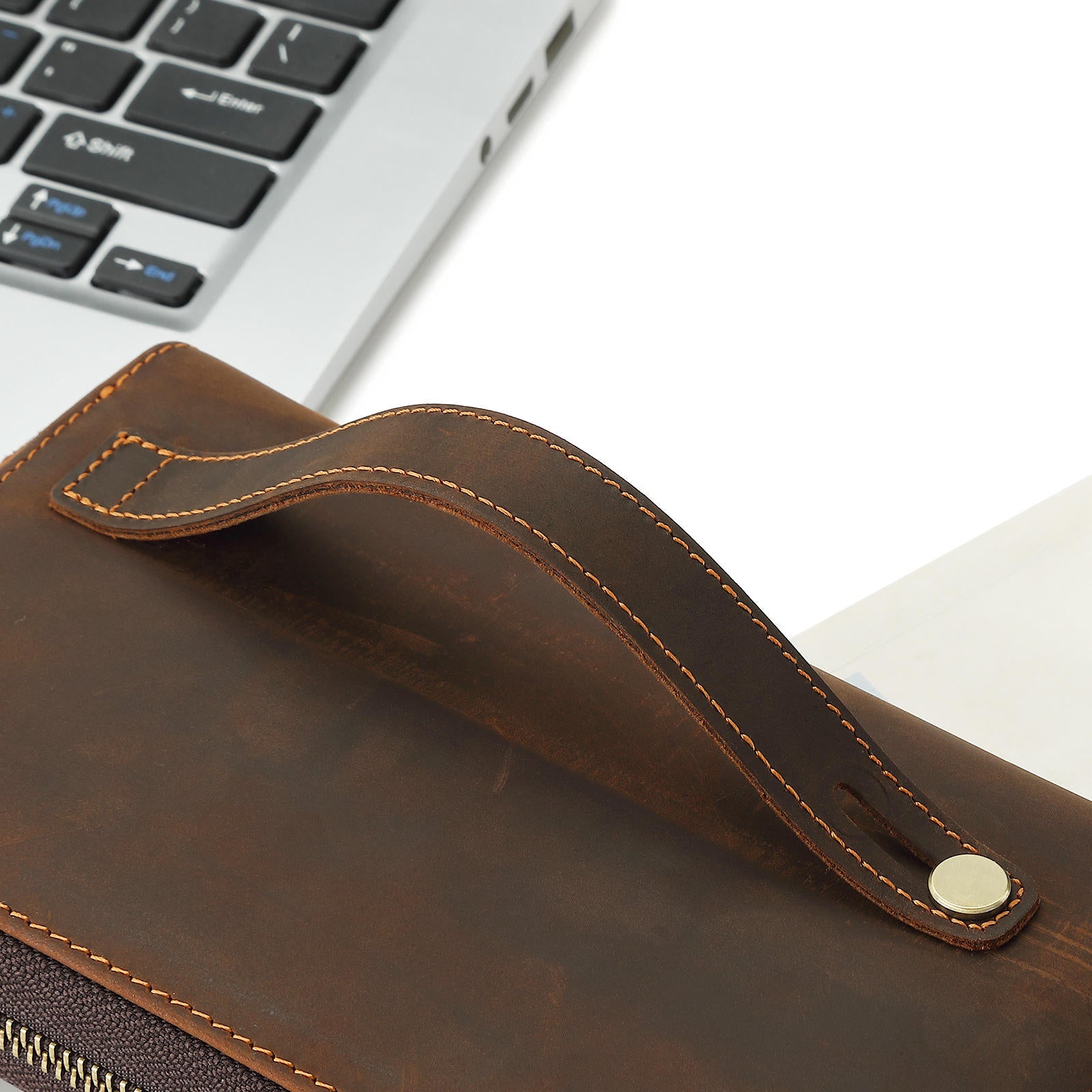 Men’s Genuine Cowhide Leather Handbag